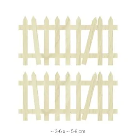 KD283 Dekoratif "Çit" Ahşap Boyanabilir Obje